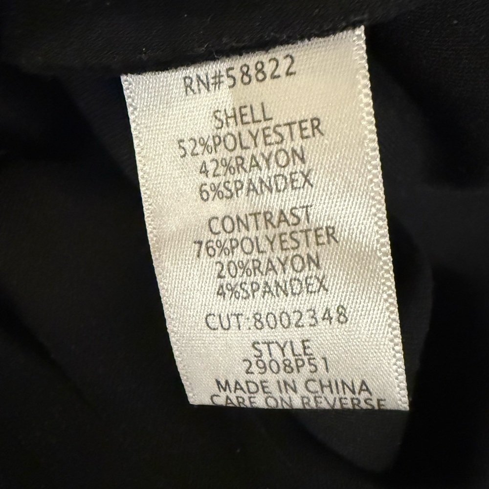 Max Studio Black Long Sleeve Dress with Pockets - Picture 6 of 6